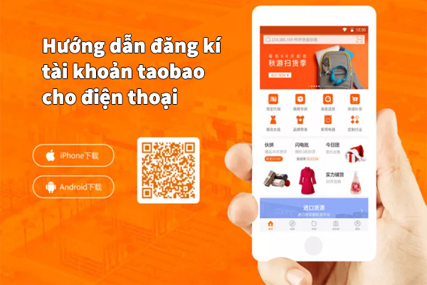 Cách đăng ký tài khoản Taobao trên điện thoại